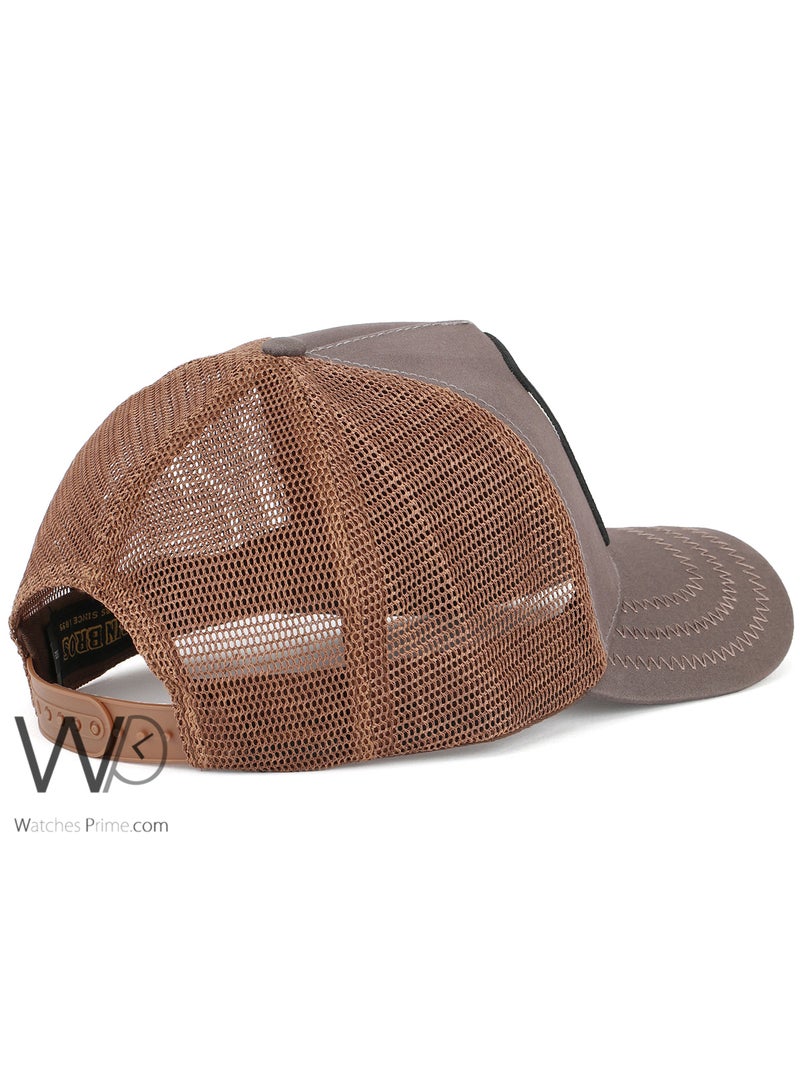 Goorin Bros Goorin Bros Panther Trucker Mesh Cap Gray Color Cotton Hat For Men  - Image 2