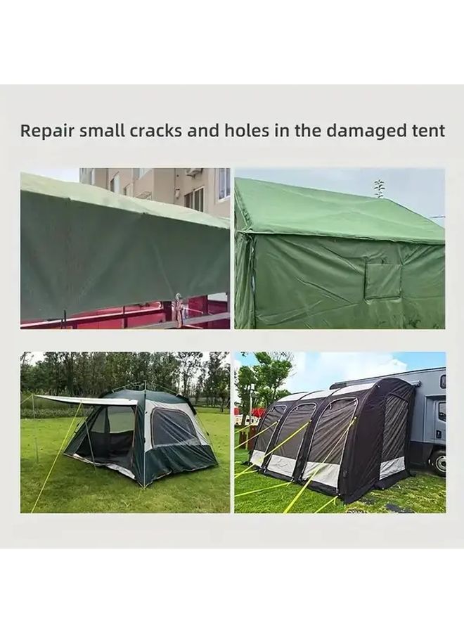 1 قطعة شريط لاصق أسود مقاوم للماء، شريط إصلاح قوي ولاصق لمنع التسرب، مناسب للكارافانات والتخييم والخيام - Image 4