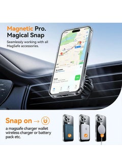 SNBFA iPhone 16 Pro Max Magnetic MagSafe Case,【Full Shockproof Protection】Slim Phone Back Cover with Strong Magnet for Apple 16 Pro Max (2024) Clear  - Image 4