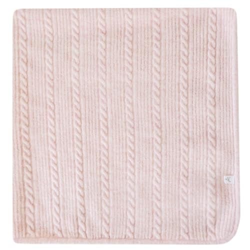 Copper Pearl Sweater Blanket SuperSoft Stretchy 36x36 Chunky Knit Blanket Perfect Knitted Baby Blanket for Newborns Neutral Baby Blanket Soft Cozy Heirloom Quality Baby Blankets Ballerina - Image 1