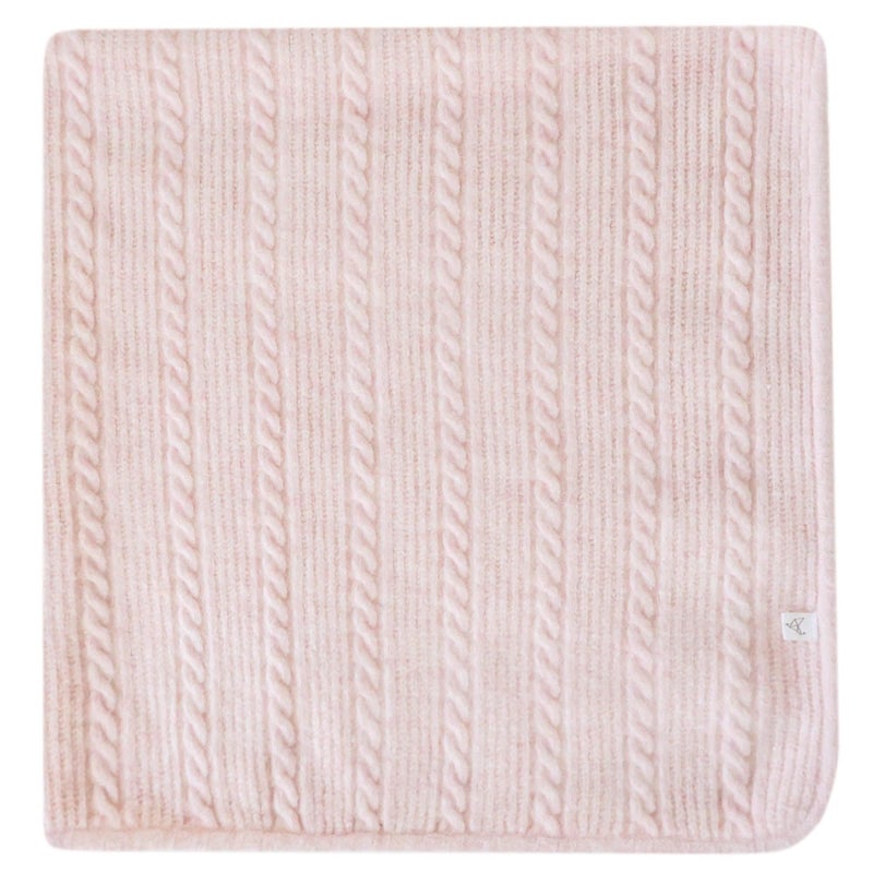 Copper Pearl Sweater Blanket SuperSoft Stretchy 36x36 Chunky Knit Blanket Perfect Knitted Baby Blanket for Newborns Neutral Baby Blanket Soft Cozy Heirloom Quality Baby Blankets Ballerina - Image 2