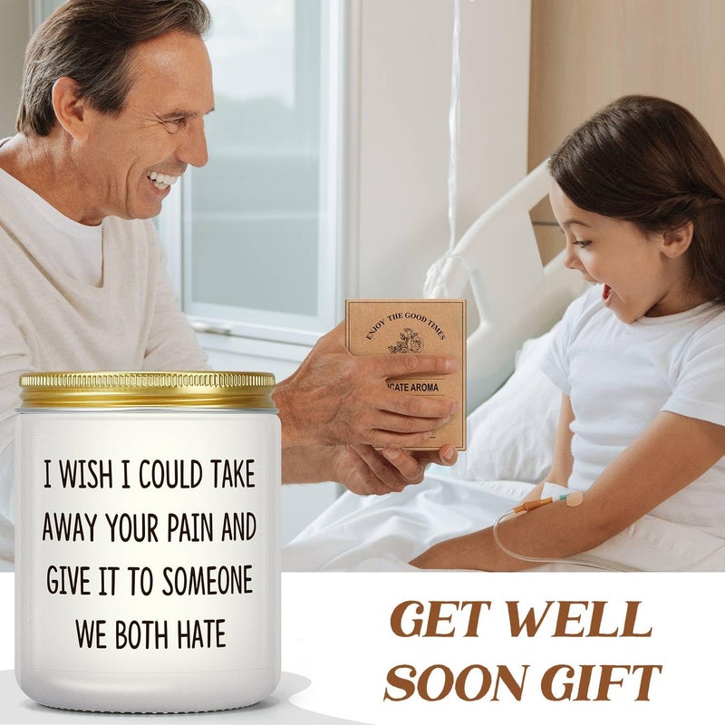 PARDIEUR Get Well Soon Gifts for Women Men, Funny Present for Her Him After Surgery, Feel Better Gift for Mom Sick Friends, Grieving, Divorce, Sorry for Your Loss, Take Your Pain Candle - Image 4