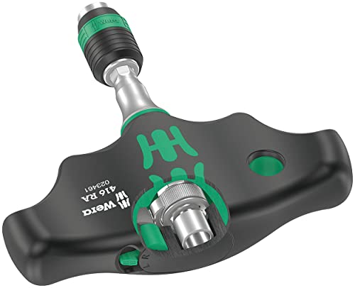 Wera 05023461001 416 RA THandle bitholding Screwdriver with Ratchet Function and Rapidaptor QuickRelease Chuck 14 45 mm - Image 1