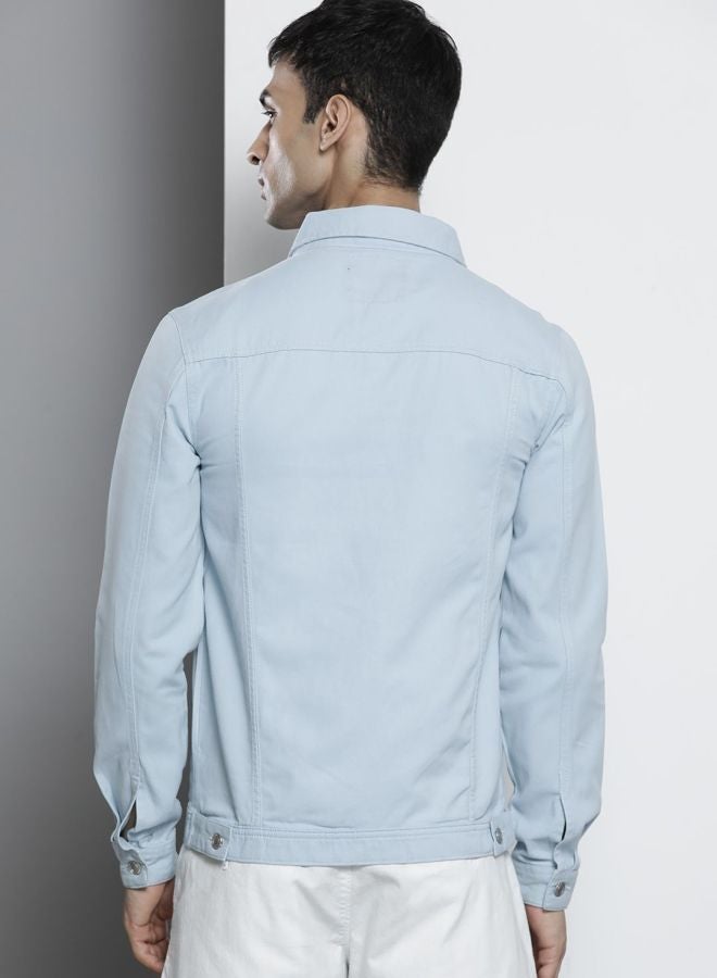 The Indian Garage Co Men Slim Fit Solid Round Neck Long Sleeves Jacket - Image 2