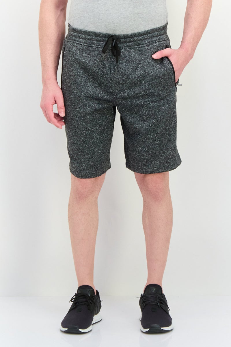 90 Degree By Reflex شورتات رياضية للرجال مع حبل سحب، خارجي، رمادي غامق - Image 1