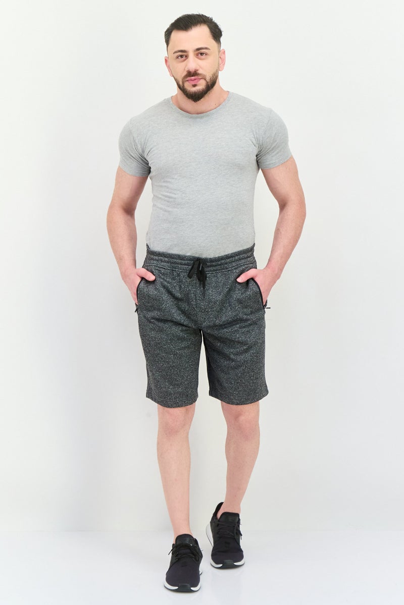 90 Degree By Reflex شورتات رياضية للرجال مع حبل سحب، خارجي، رمادي غامق - Image 3