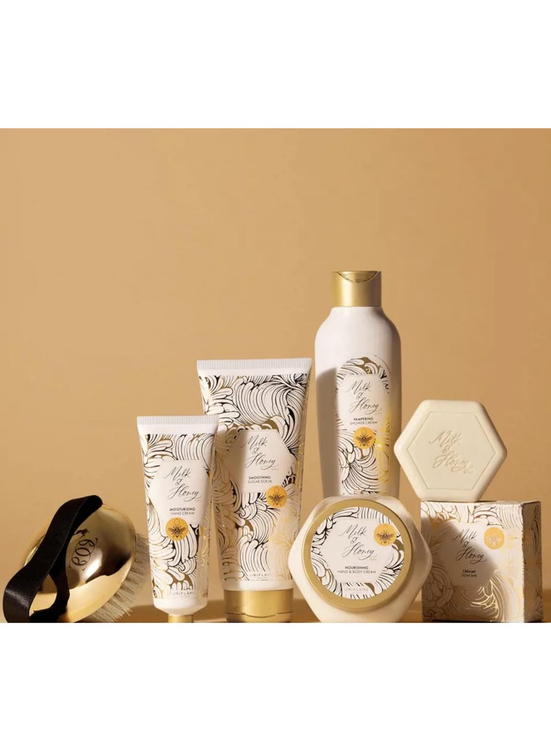 Oriflame Milk & Honey Gold Smoothing sugar scrub 200ml - Image 4