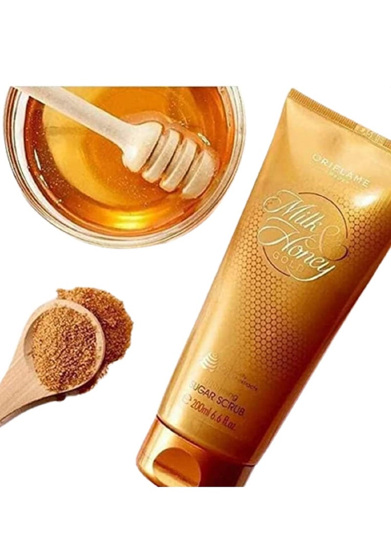 Oriflame - Oriflame Milk & Honey Gold Smoothing sugar scrub 200ml - Image 1
