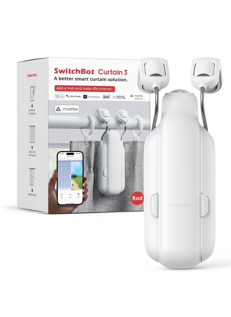 SwitchBot Curtain Smart Electric Motor - Wireless App or Automate Timer Control  - Image 1