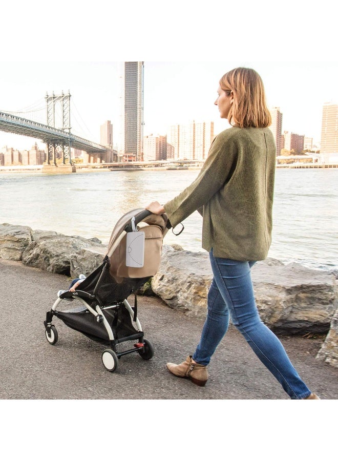 Ubbi On The Go Gray Wipe Holder Baby Gifts, Set of 2 - Image 5