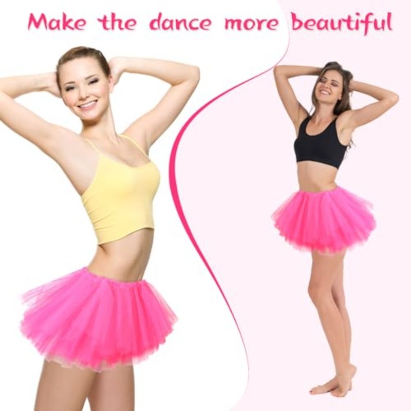Tutu for Adult Elastic Tutus Skirts for Women, 5 Layered Classic Tutus Tulle Tutu Skirts for Women - Image 5