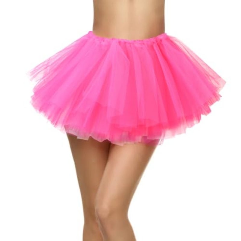 Tutu for Adult Elastic Tutus Skirts for Women, 5 Layered Classic Tutus Tulle Tutu Skirts for Women - Image 1