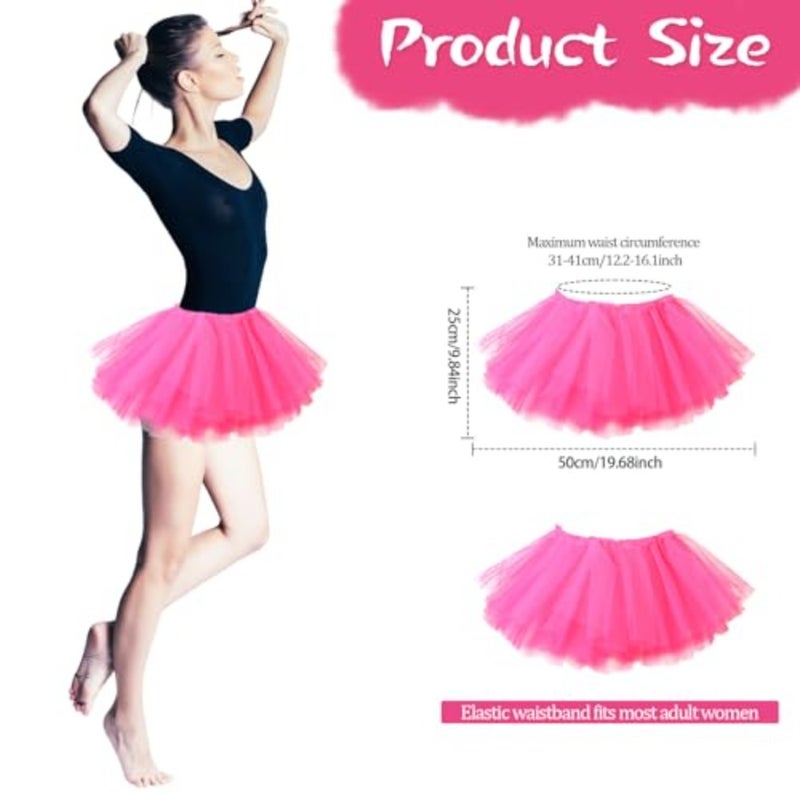 Tutu for Adult Elastic Tutus Skirts for Women, 5 Layered Classic Tutus Tulle Tutu Skirts for Women - Image 2