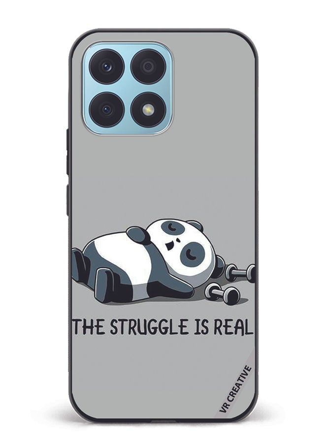 VR CREATIVE Protective Case Cover For Honor X8a Struggle Is Real Design Multicolour - Image 1