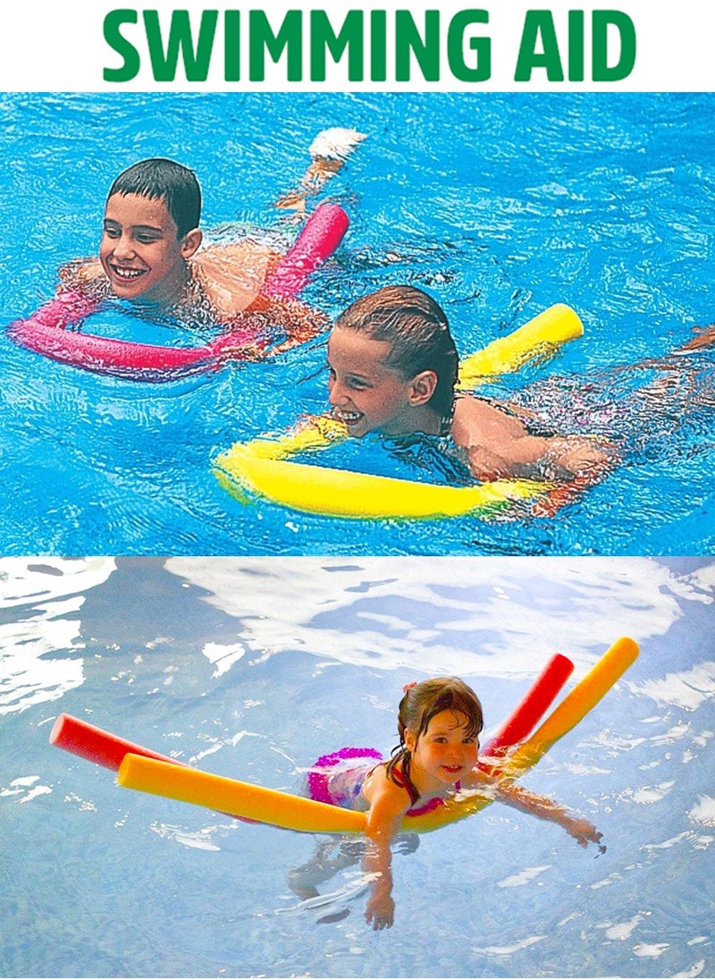 QUTOOB Best Swimming Floats for Kids - Swimming Floating Foam Stick, 150cm, Bendable and Flexibile- Pack of 2 Swimming Noodles of Red and Yellow Color  - Image 3