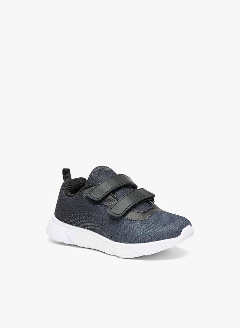 Dash Textured Sports Shoes with Hook and Loop Closure - Image 1