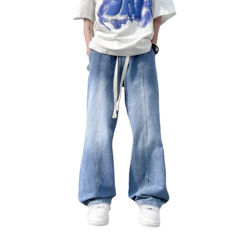 Unisex Classic Denim Jeans Loose Fit Daily Outdoor Wear - Image 4