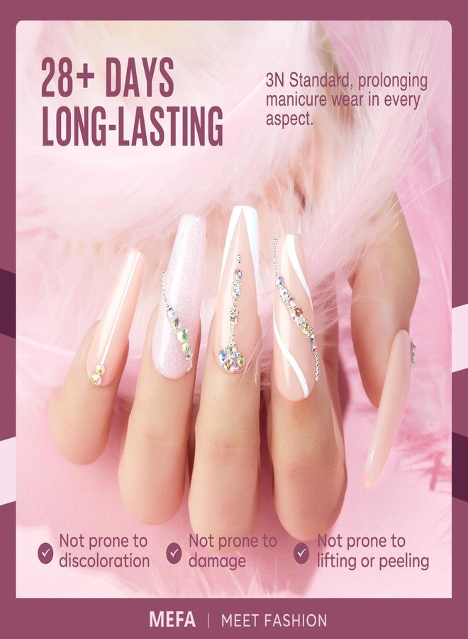 MEFA Gel Nail Polish Set, 12 Colors Purple Gel Polish Set Burgundy Red Nail Polish Soak Off Pink Nude Brown Nail Gifts for Women Girl DIY Salon Home Manicure - Image 4