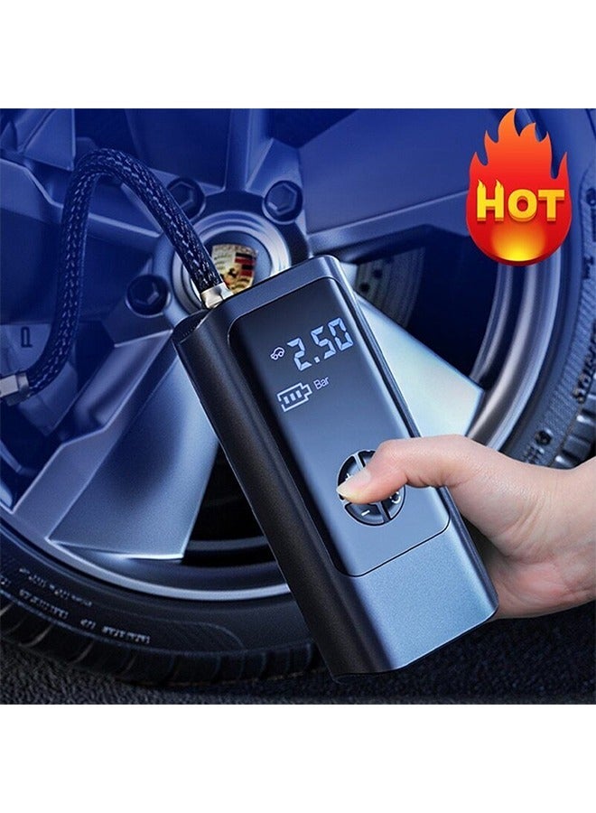 كمبروسر منفاخ مضخة هواء محمولة سلكي للسيارات يعمل من خلال ولاعة السيارة /PR-F1901 - Image 3