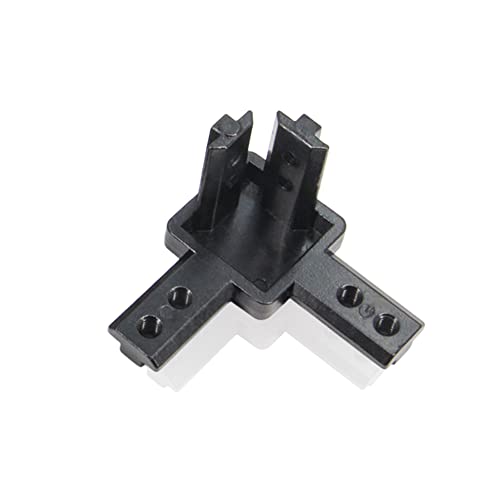 Yeebyee 3 Way End Corner Brackets Connector Set with M6 Screws for 8mm Slot 4040 Series Aluminum Extrusion Profile, 4pcs/Pack (Black-4040Series) - Image 4