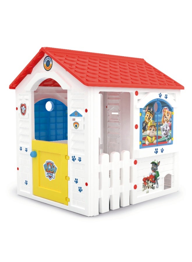 Chicos Paw Patrol House Boy Playhouse | Indoor & Outdoor Playhouse for Kids | Official Paw Patrol Theme | Durable Plastic with Doors & Windows | Pretend Play Toy | Age 2+ - Image 1