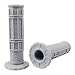 APPYU 78 ATV Grips Upgrade Universal Handlebar Grips Soft Rubber Thumb Throttle Motorcycle Grip for Polaris Kid Youth 4 Wheeler Quad 400ex Banshee Blaster Raptor 350 Warrior 350 Raptor 660 Gray - Image 2
