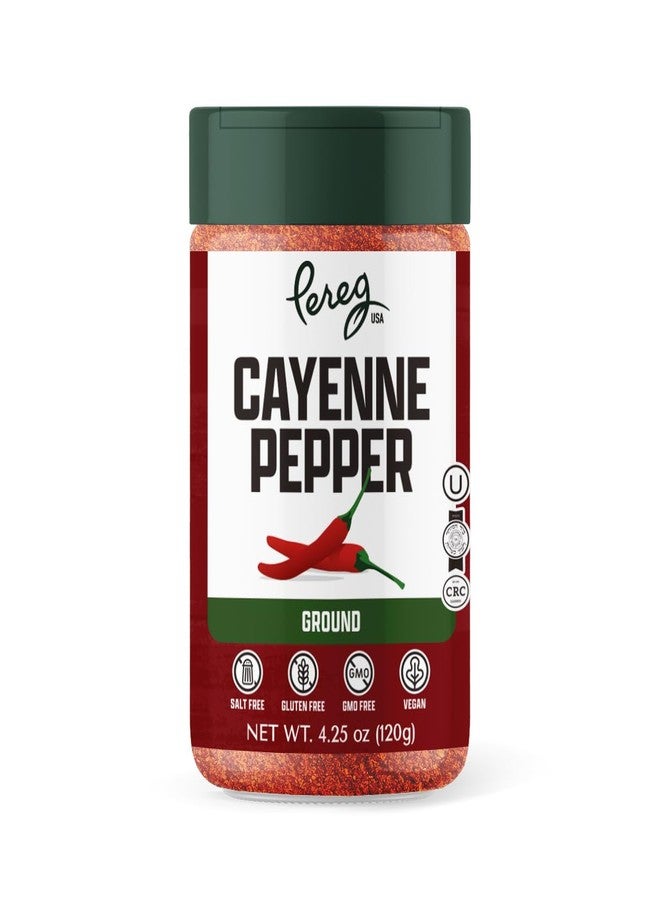 Pereg Cayenne Pepper Powder (4.25 Oz) - Spicy Red Chilli Seasoning - Ground Hot Chilli Flakes - Non-GMO, Gluten Free, All Natural, Non-Irradiated - Image 1