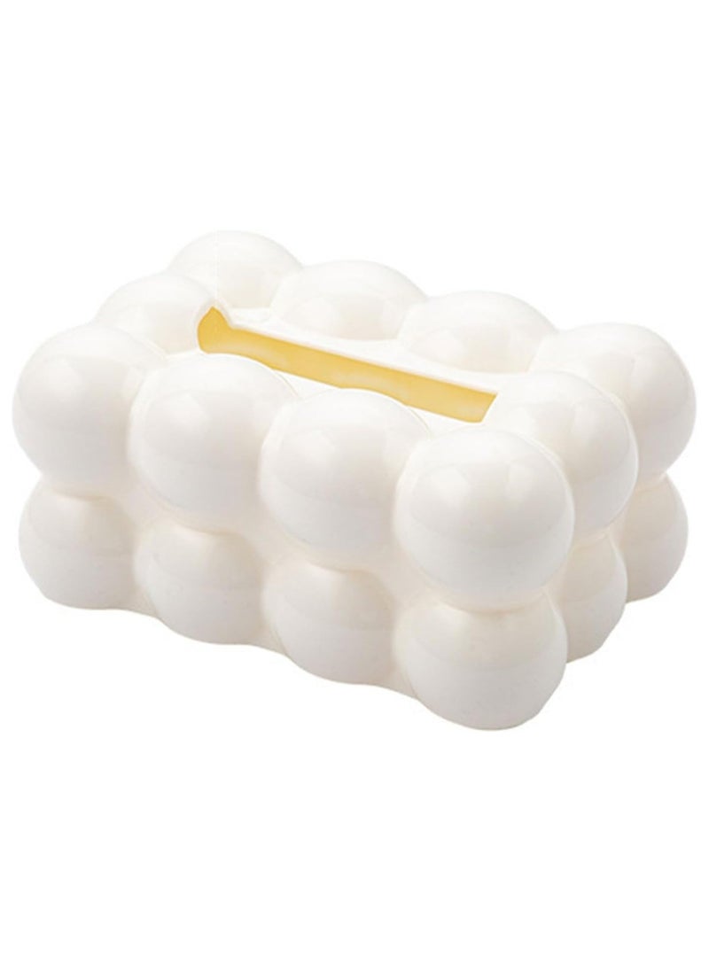 Generic Bubbles Acrylic Tissue Box - White  - Image 1