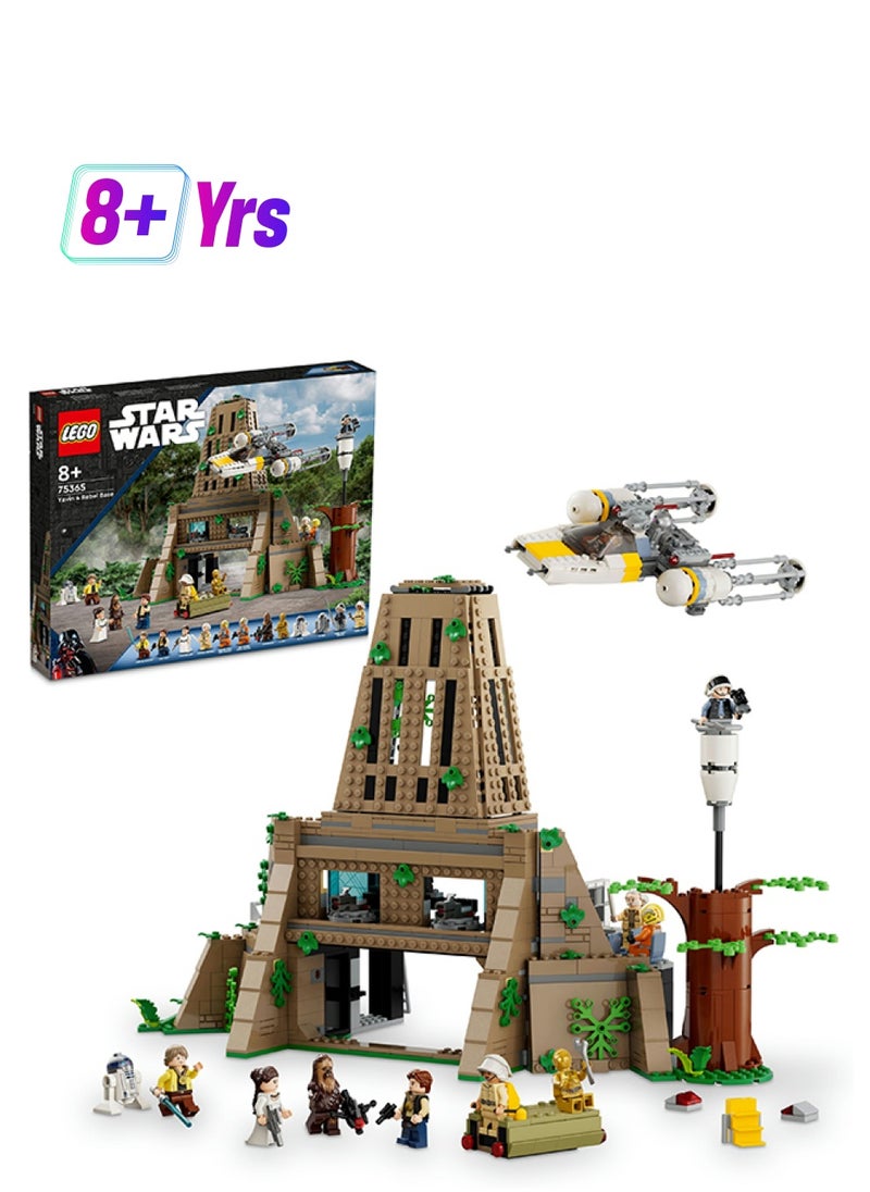 LEGO - Star Wars: A New Hope Yavin 4 Rebel Base Building Toy Set; Features A Command Room, Medal Ceremony Stage, Y-Wing Starfighter, 12 Characters And More, Fun Gift Idea For Fans Aged 8+ (1,066 Pieces) 75365 - Image 1