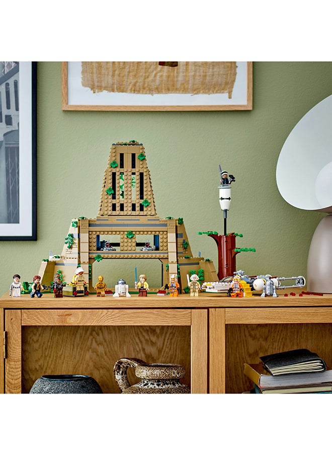LEGO - Star Wars: A New Hope Yavin 4 Rebel Base Building Toy Set; Features A Command Room, Medal Ceremony Stage, Y-Wing Starfighter, 12 Characters And More, Fun Gift Idea For Fans Aged 8+ (1,066 Pieces) 75365 - Image 1