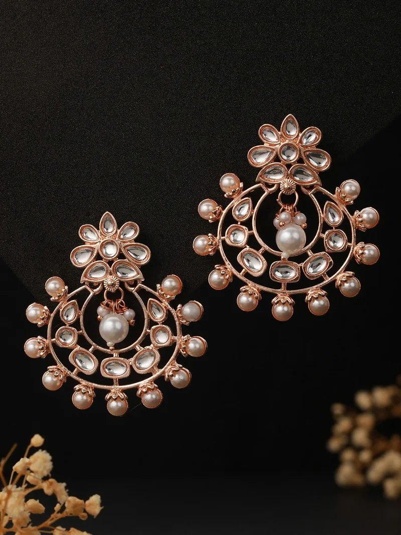 Priyaasi Rose Contemporary Chandbalis