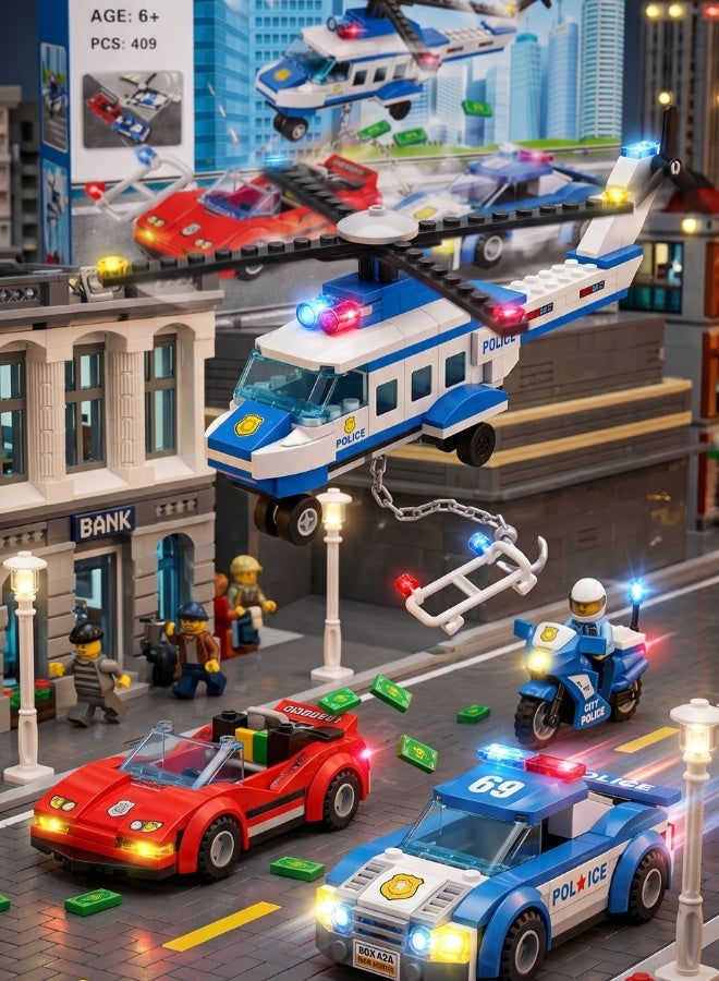 431-Piece City Police Building Blocks Set | Thrilling Adventures & Multiple Vehicles - Image 4
