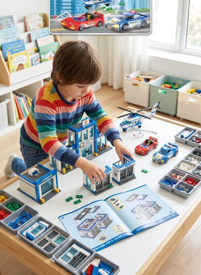 431-Piece City Police Building Blocks Set | Thrilling Adventures & Multiple Vehicles - Image 5