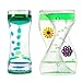 Oneshow Liquid Motion Bubbler Timer 2 Pack Bubble Timers Hourglass Liquid Bubbler Oil and Water Sensory Activity Fidget Calm Relaxing Desk Decor - Image 3