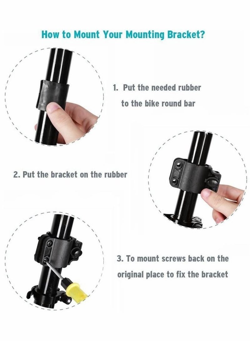 Captaintech Bike Lock, Bike Key Lock, Cable Steel Coiled Secure Lock with Integrated Key Lock, Mounting Bracket, for Bicycle Stroller Scooter Electric Cycle Outdoor, 1.2M (4 Feet), 1/2 Inch Diameter - Image 3