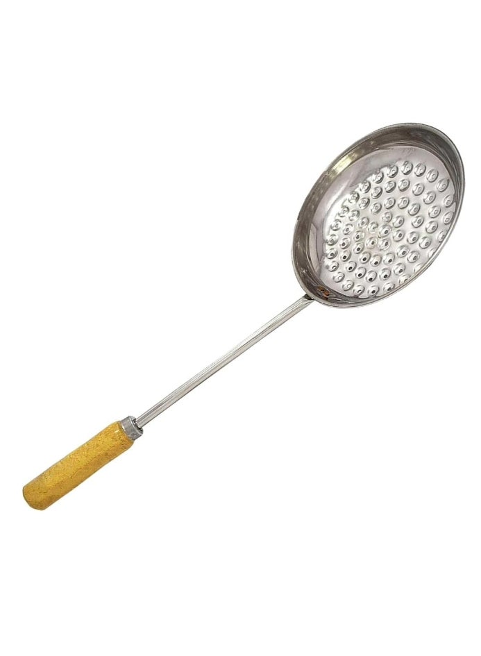 Ayda صانع البوندي قالب بوندي جارا من الفولاذ المقاوم للصدأ مع مقبض خشبي 17 × 3 × 45 سم - Image 4