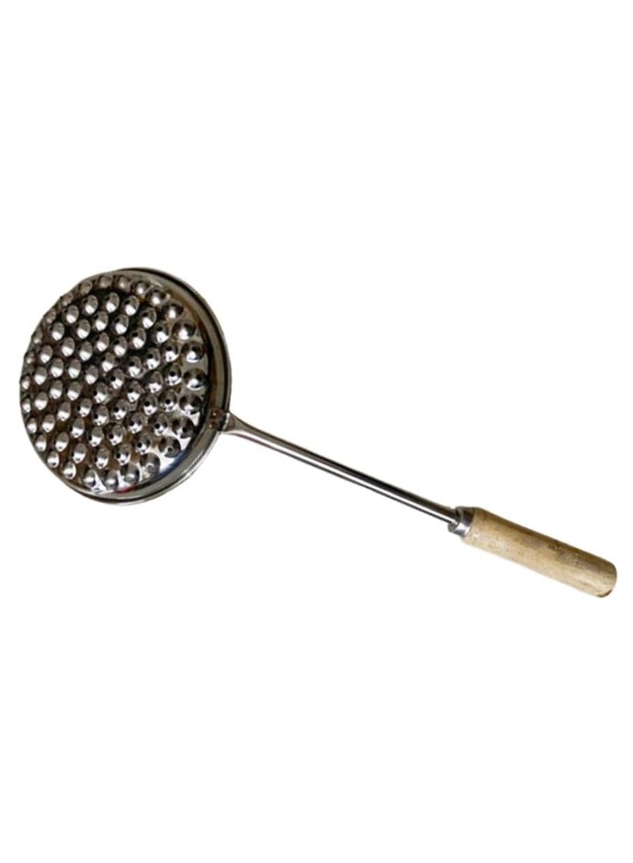 Ayda صانع البوندي قالب بوندي جارا من الفولاذ المقاوم للصدأ مع مقبض خشبي 17 × 3 × 45 سم - Image 3