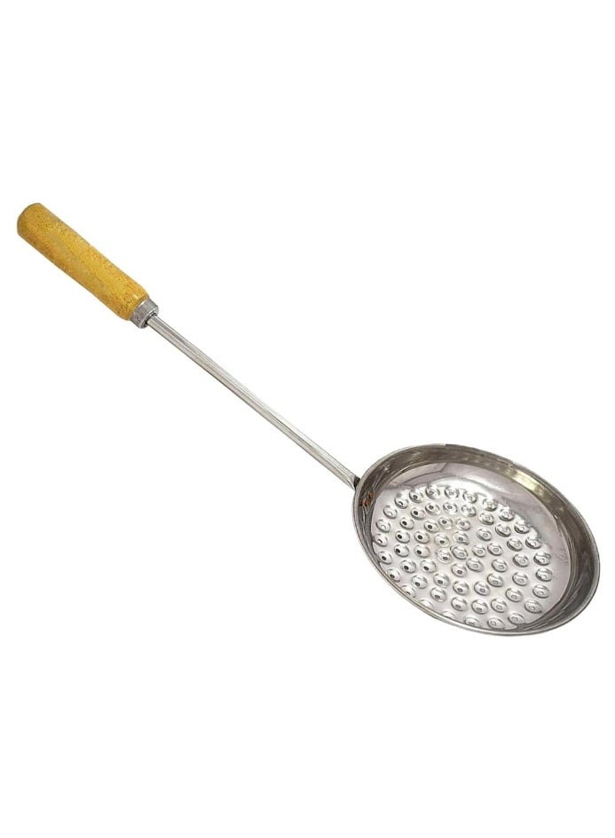 Ayda صانع البوندي قالب بوندي جارا من الفولاذ المقاوم للصدأ مع مقبض خشبي 17 × 3 × 45 سم - Image 1