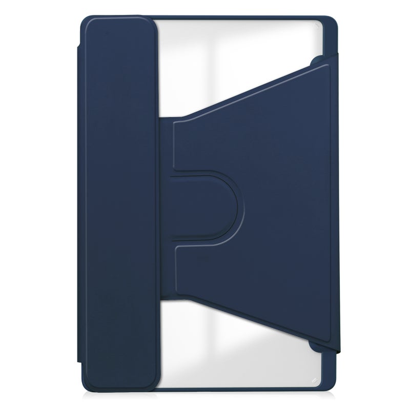 Applicable to Samsung Tab S6Lite 10.4 rotating acrylic protective cover P615 magnetic split Bluetooth keyboard Dark blue [single protective sleeve]] 