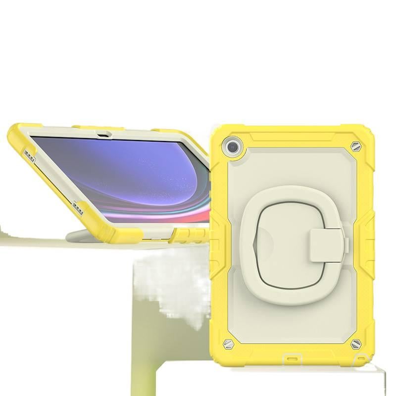 Folio Stand Samsung S10 FE Case Samsung Tab Compatible with Multiple Tab Models with Daily Tablet Carry in Yellow - Image 1