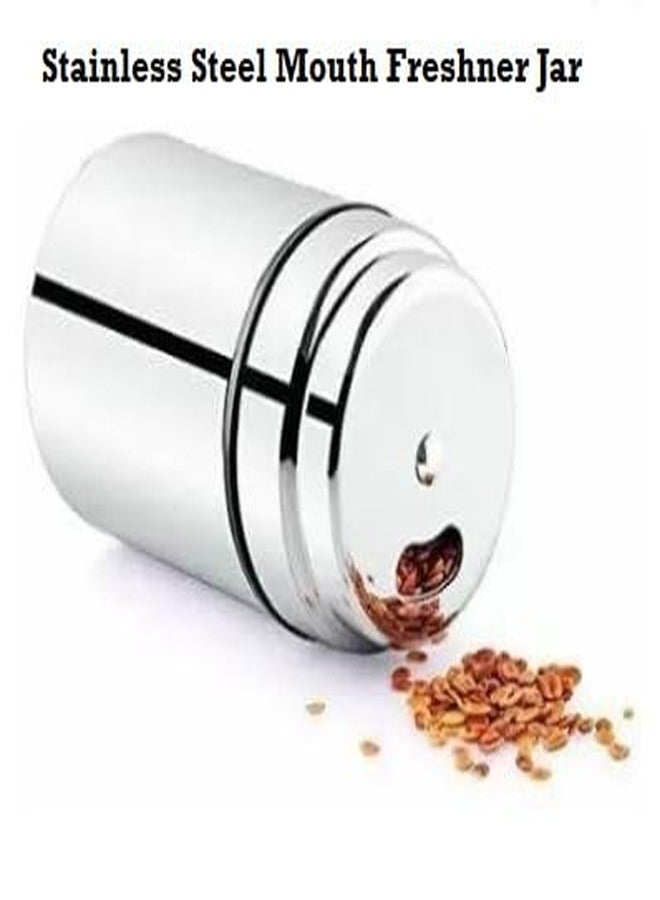 Attachh Multipurpose Stainless Steel Mukhwas Dabbi mouth freshener paan masala spice storage for travelling 200Ml Pack of 1 - Image 5
