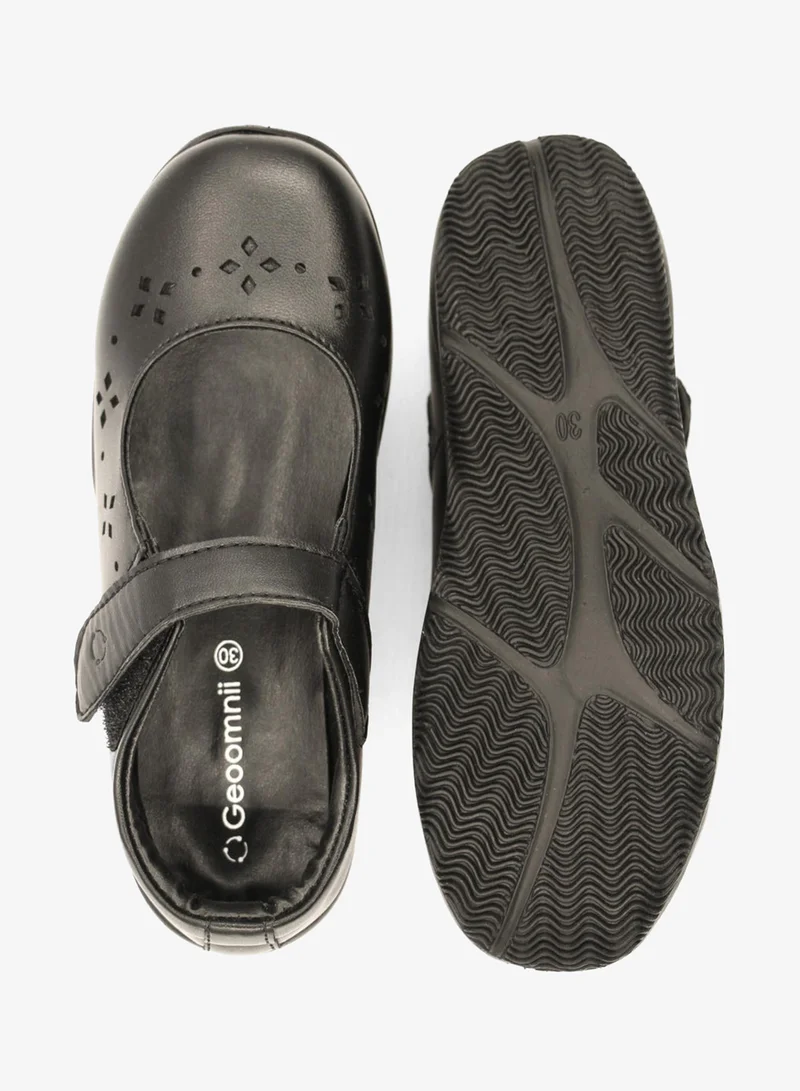 Geoomnii Black Girls School Shoes – Comfortable Black Formal Uniform Footwear for Daily Wear | Non-Slip Sole, Durable Stitching, Cushioned Insole | Back to School Essentials for Women | Best Price UAE