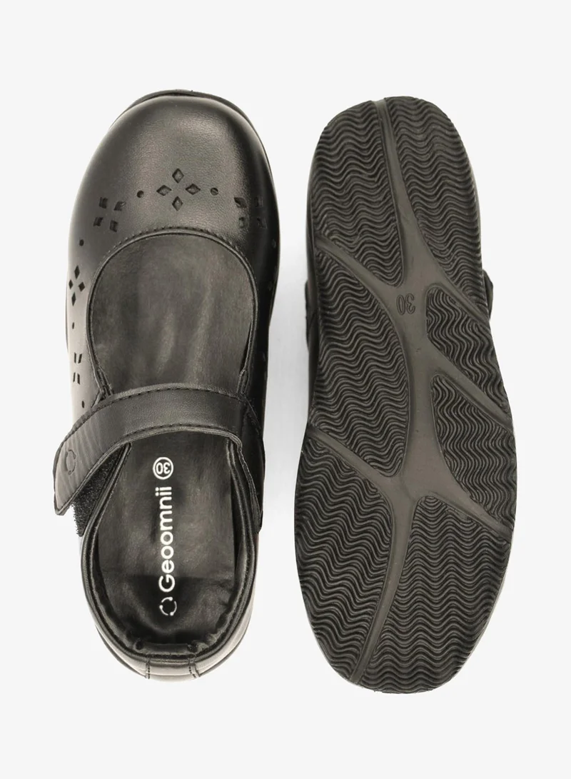 Geoomnii Black Girls School Shoes – Comfortable Black Formal Uniform Footwear for Daily Wear | Non-Slip Sole, Durable Stitching, Cushioned Insole | Back to School Essentials for Women | Best Price UAE