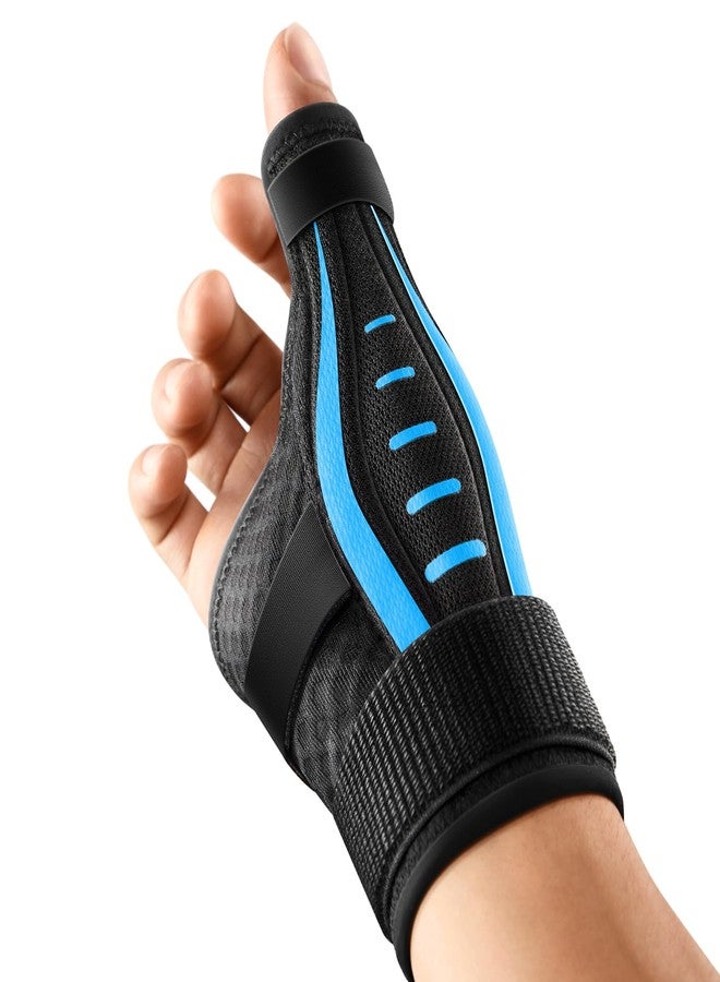FULDAY Thumb Brace Right/Left Hand, Thumb Spica Splint Hand Brace for Arthritis Pain and Support, Ergonomical Thumb Stabilizer for Trigger Thumb, CMC, De Quervains Tenosynovitis Pain Relief(XS Blue) - Image 1