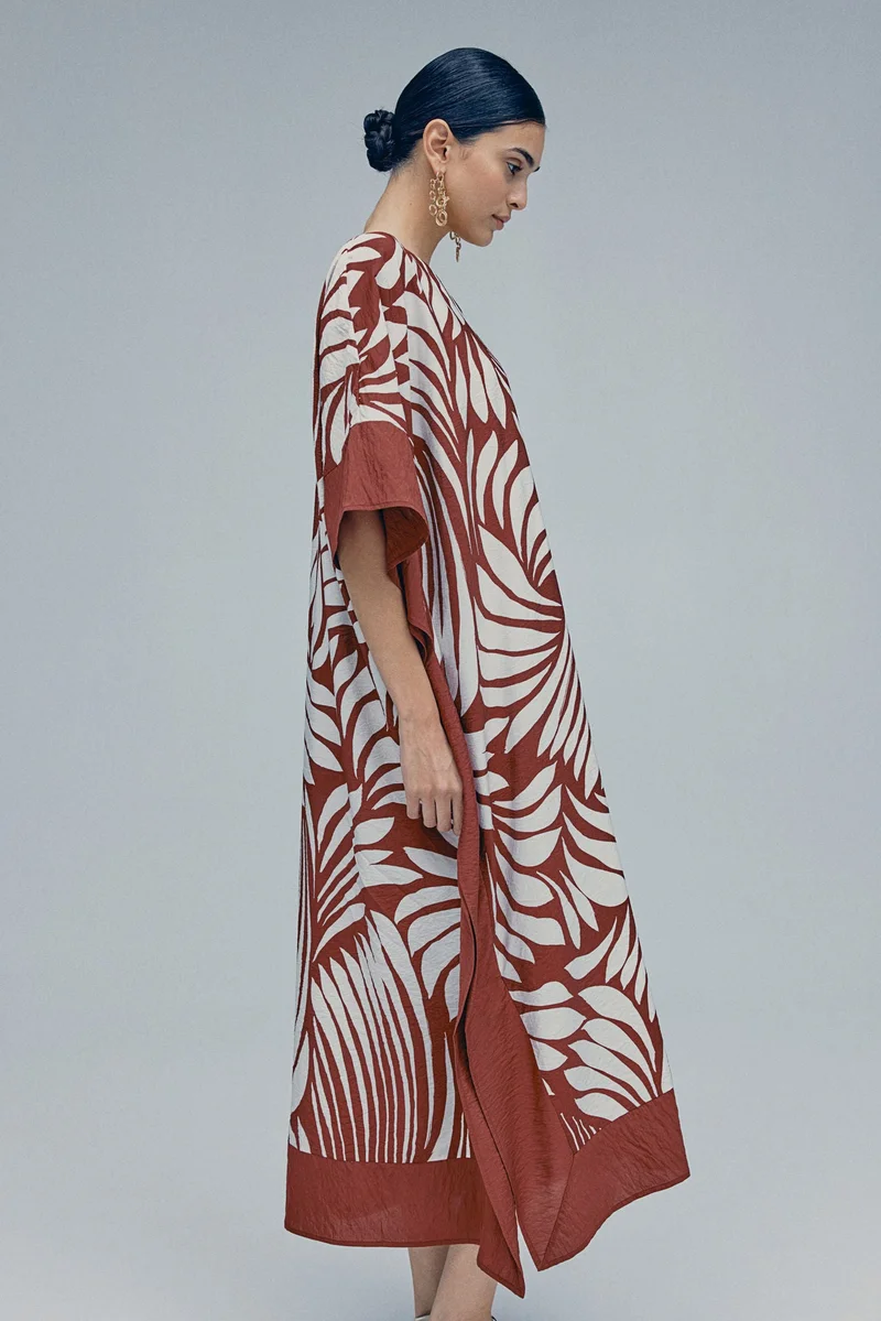 H&M Satin kaftan dress