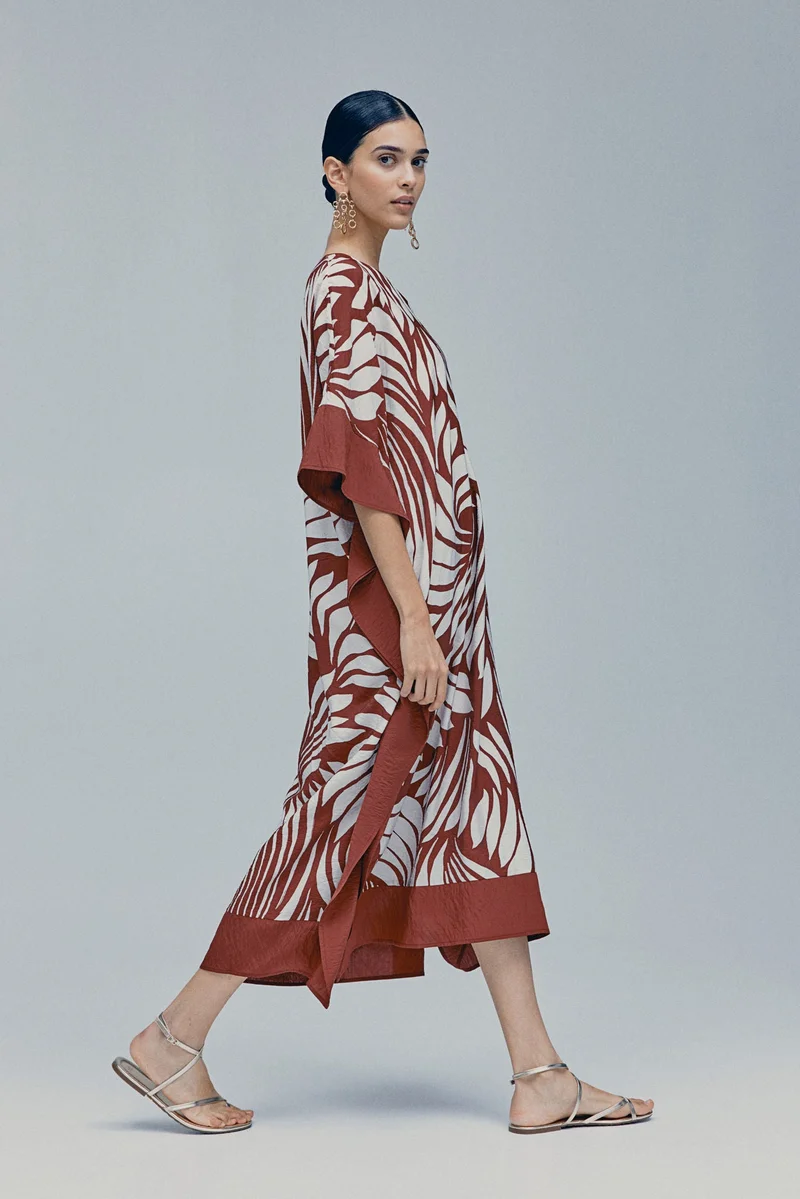 H&M Satin kaftan dress