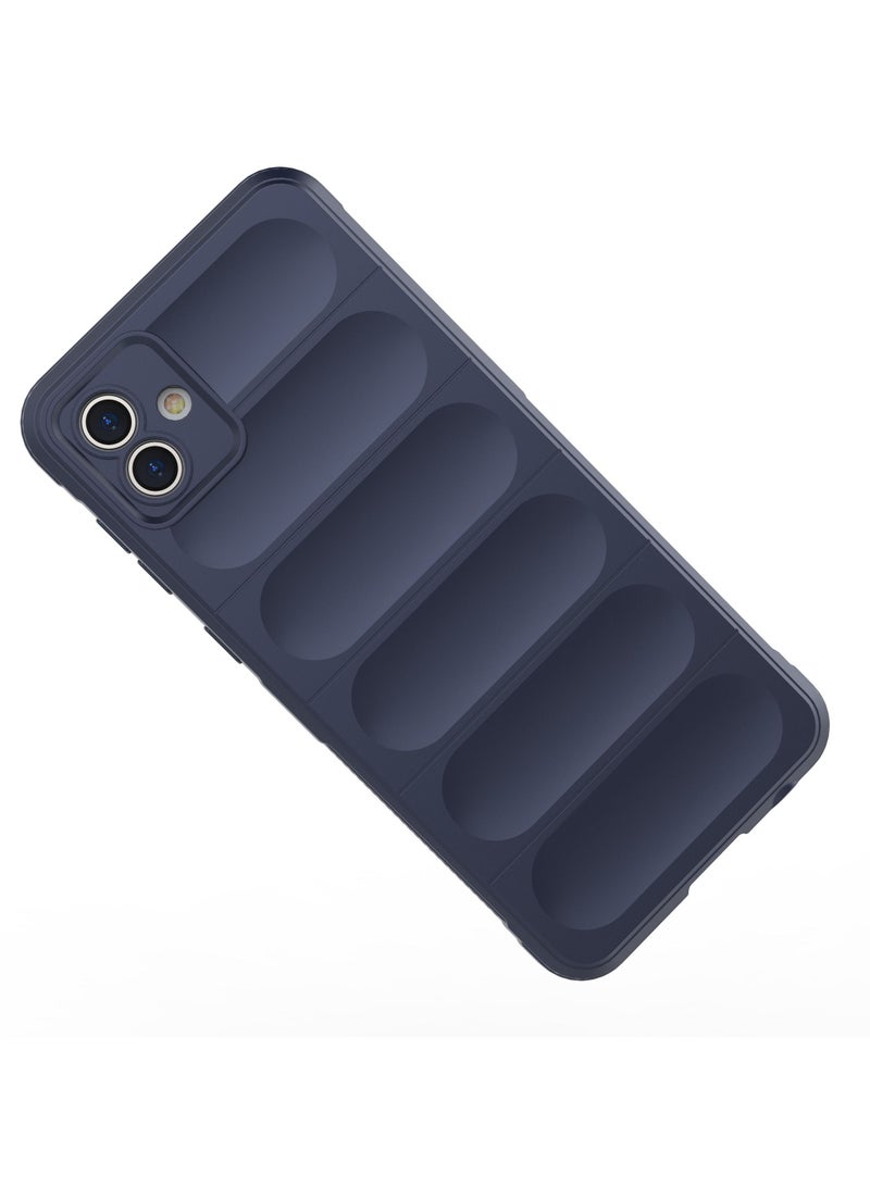 جولدن ماسك سامسونج جلاكسى اية 04 4جى (Samsung Galaxy A04 4G) جراب ماجيك كيس كفر حماية للهاتف - (ازرق داكن) - Image 4