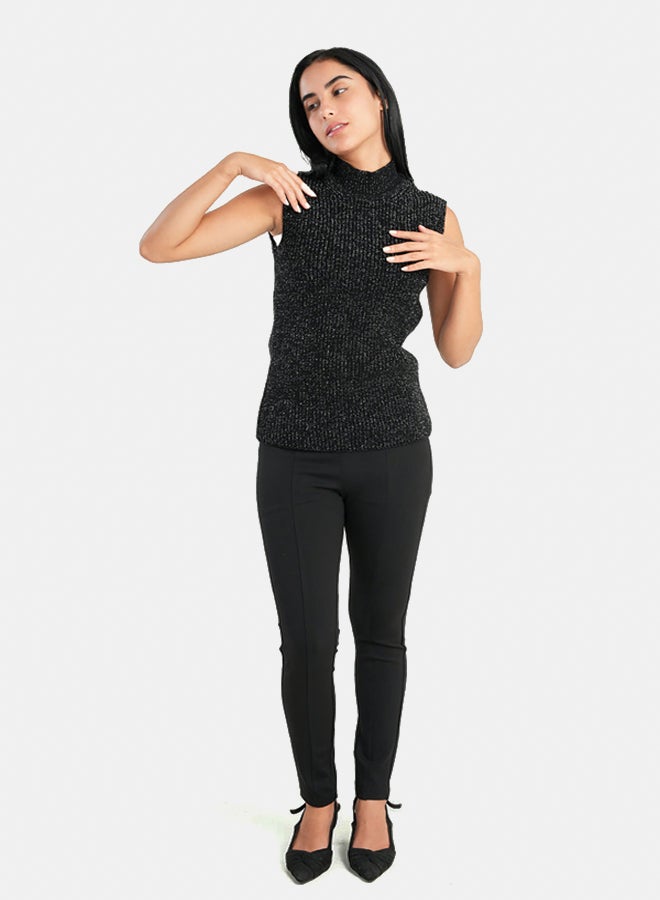 Carina High Neck Ribbed Pullover - Image 3