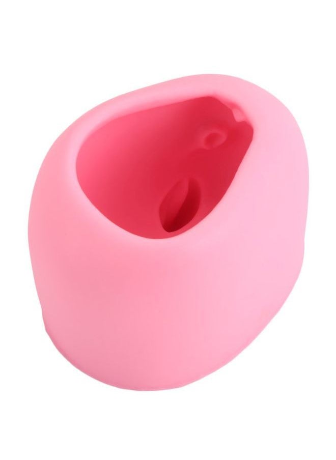 3D Rabbit Shaped Baking Mould Pink 7.5x5.8x5.5centimeter