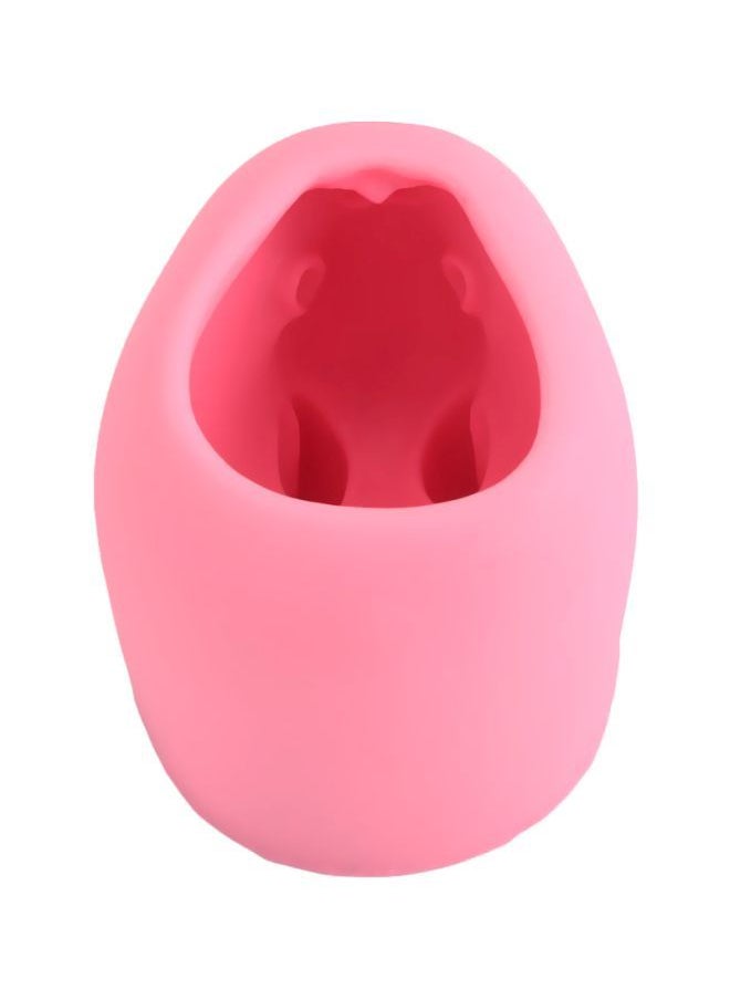 3D Rabbit Shaped Baking Mould Pink 7.5x5.8x5.5centimeter